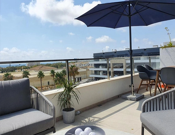 3 dormitorios con solárium